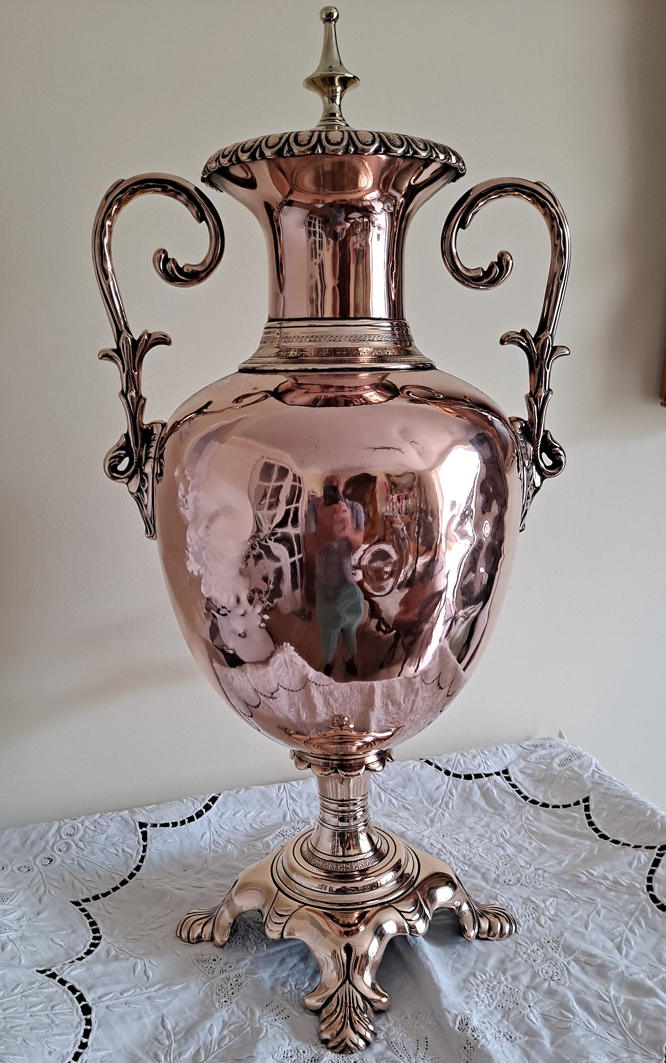 Antique English Victorian Copper Samovar / Tea Urn - Image 3